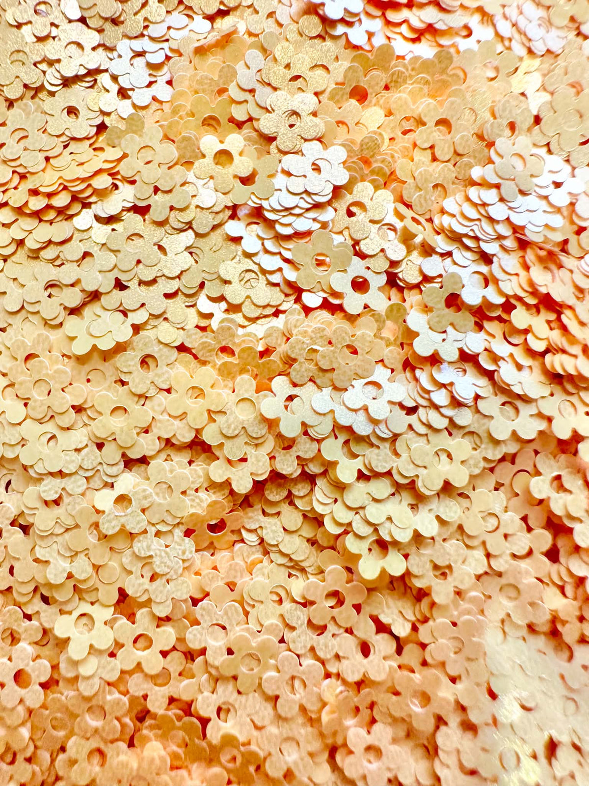 Yellow Daisy Shaped Glitter