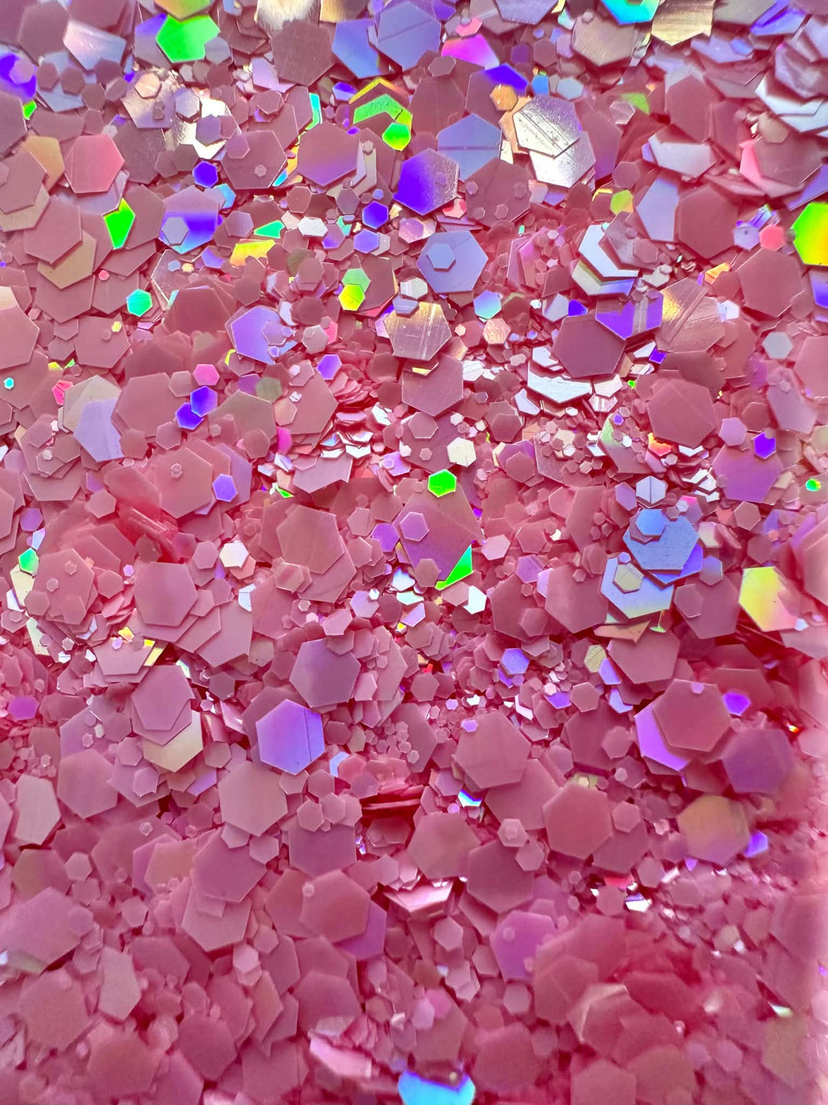Pink Macaron Chunky Glitter