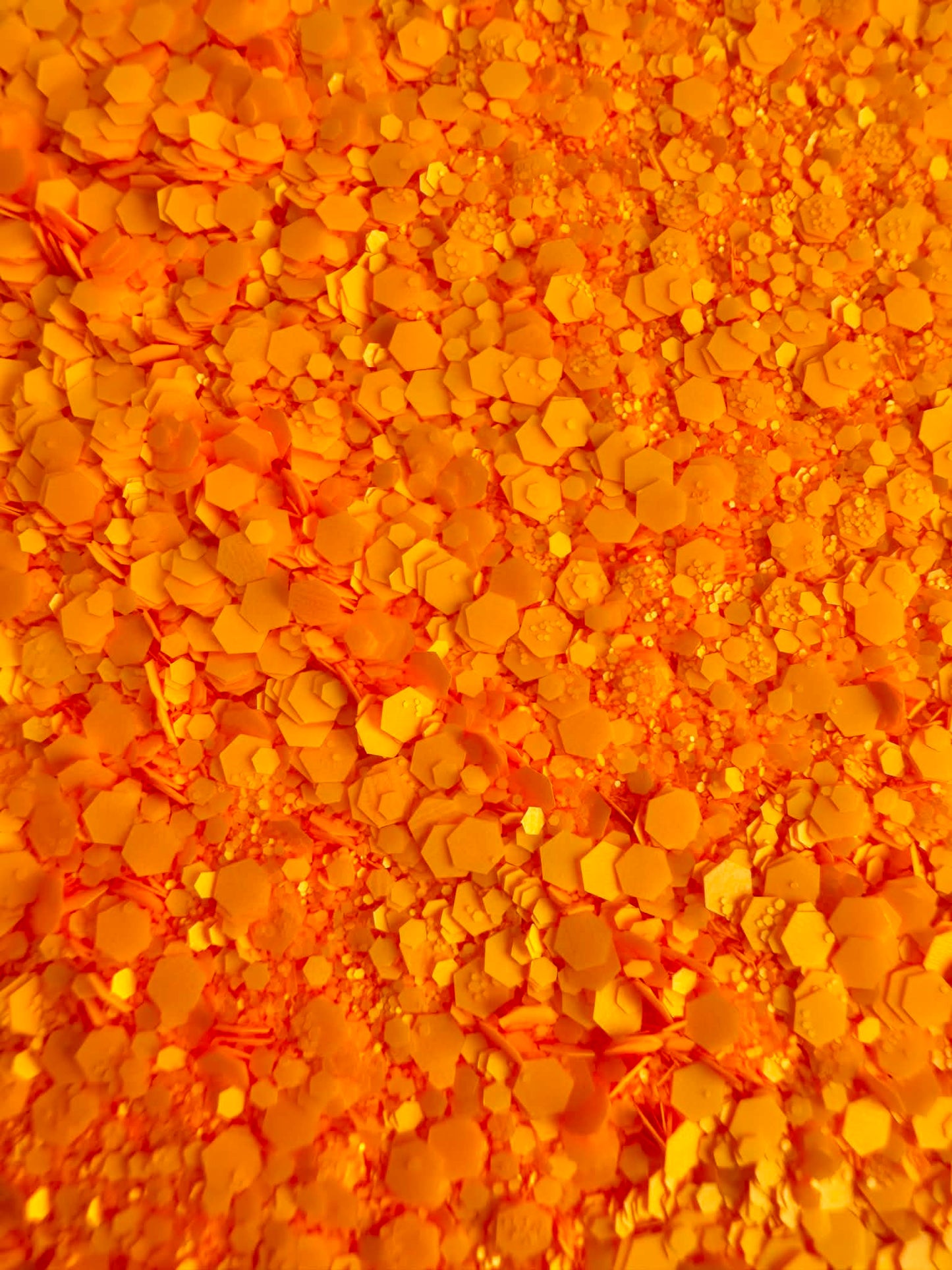 Orange Blaze Chunky Glitter