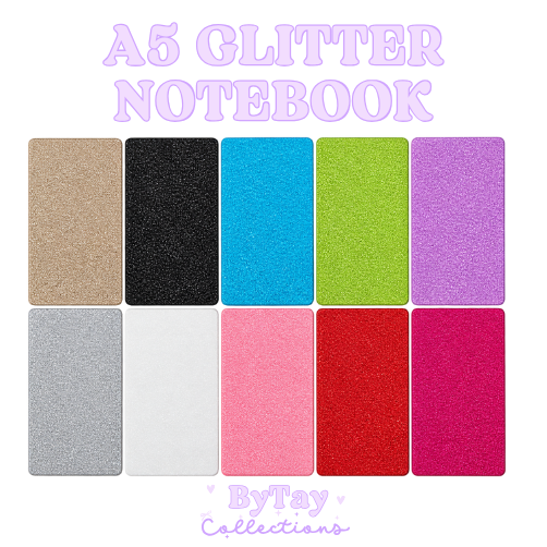 A5 Glitter Notebook