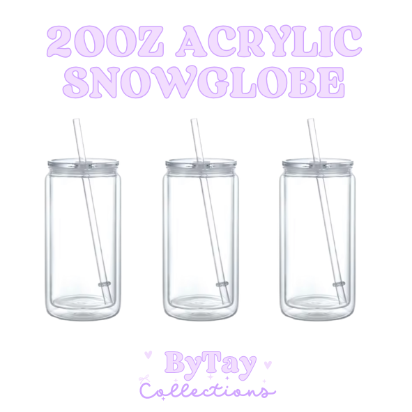 20oz Acrylic Snowglobe
