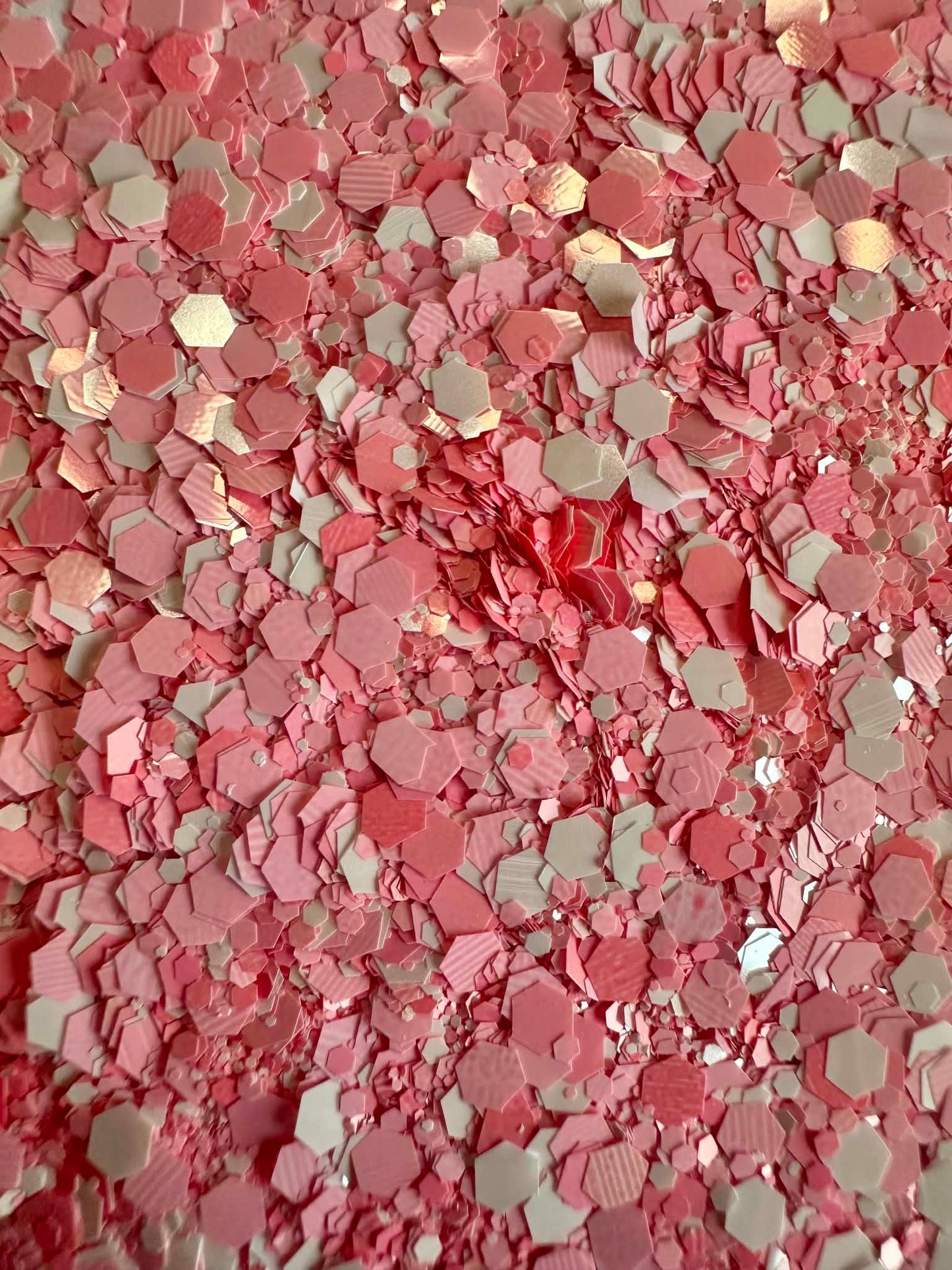 Peach Cream Chunky Glitter