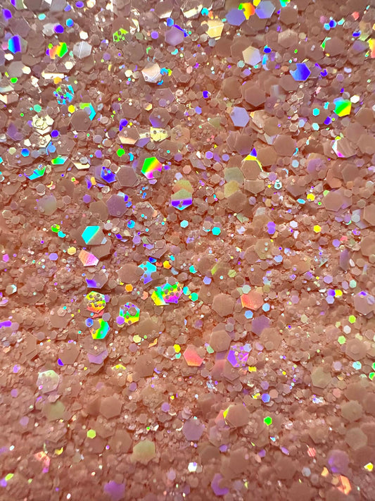 Sweet Peach Glitter