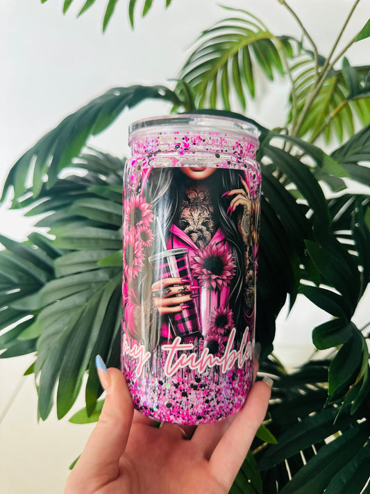 Acrylic Pre-Made Snowglobe Tumbler