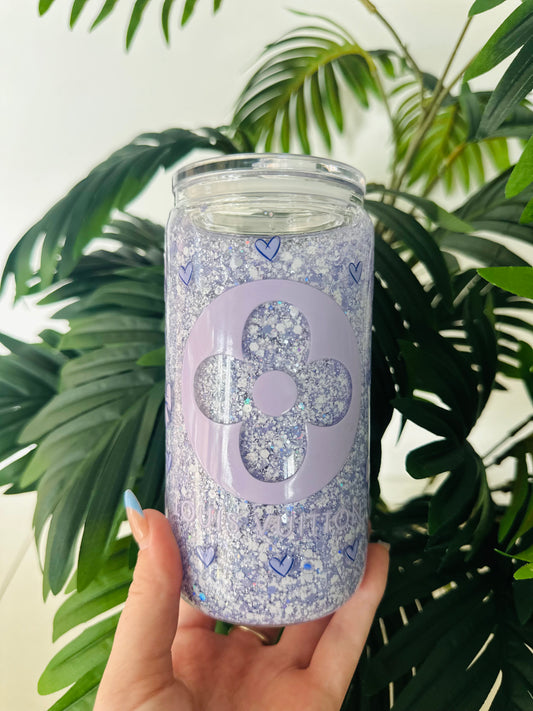 Glass Pre-Made Snowglobe Tumbler