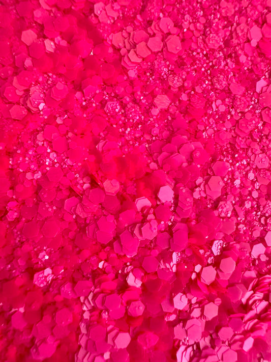 Pink Blaze Chunky Glitter