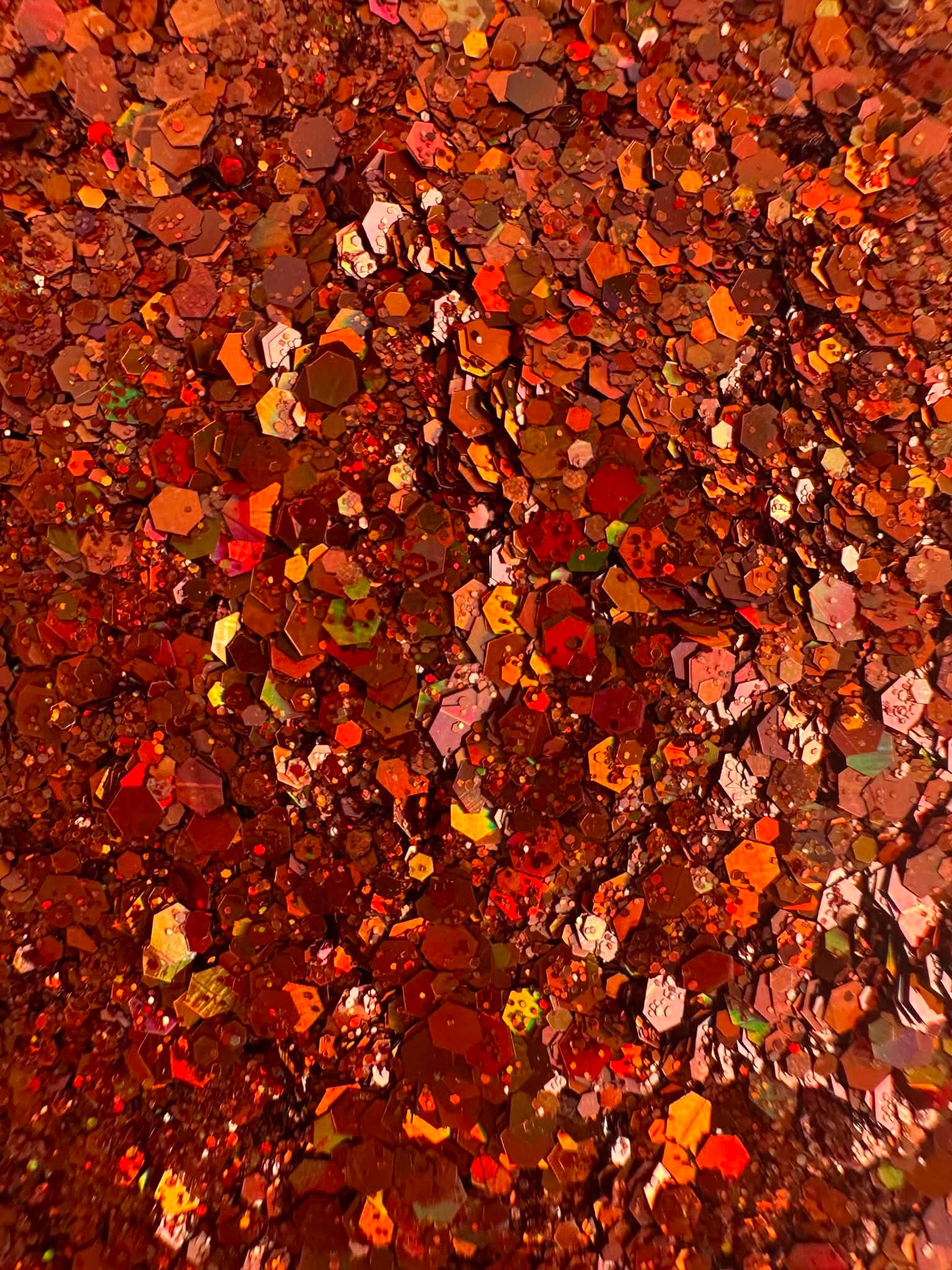 Fiery Rust Glitter