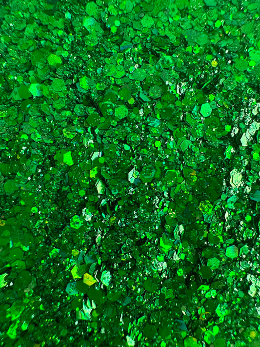 Mystic Green Glitter