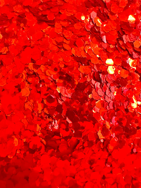 Red Diamond Chunky Glitter