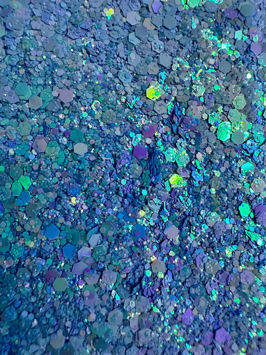 Blue Crystal Chunky Glitter