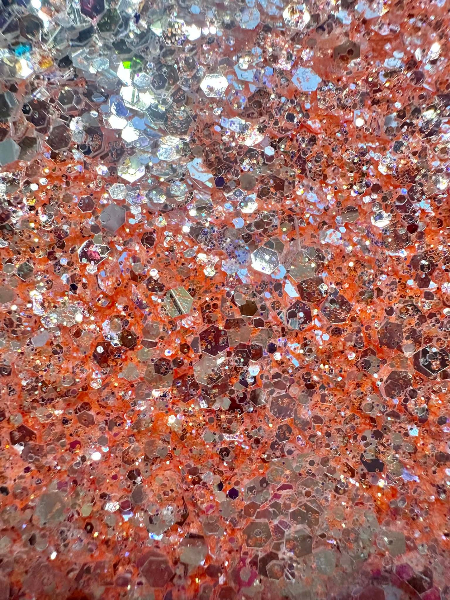 Orange Sparkle Diamond Glitter