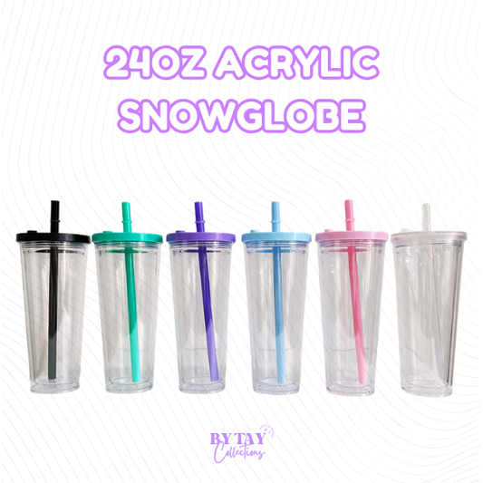 24oz Acrylic Snowglobe