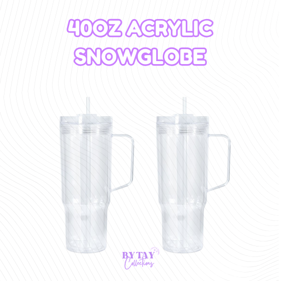 40oz Acrylic Snowglobe