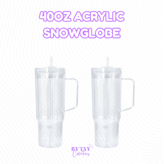 40oz Acrylic Snowglobe