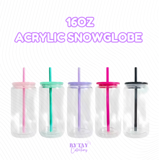 16oz Acrylic Snowglobe
