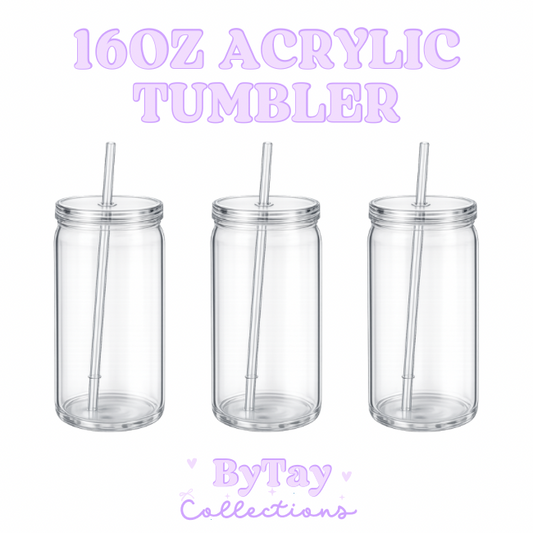 16oz Acrylic Tumbler
