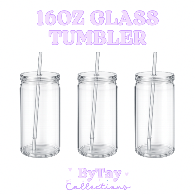 16oz Glass Tumbler