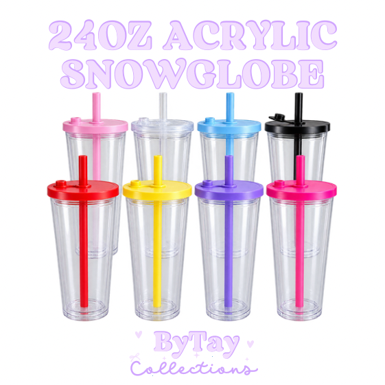 24oz Acrylic Snowglobe