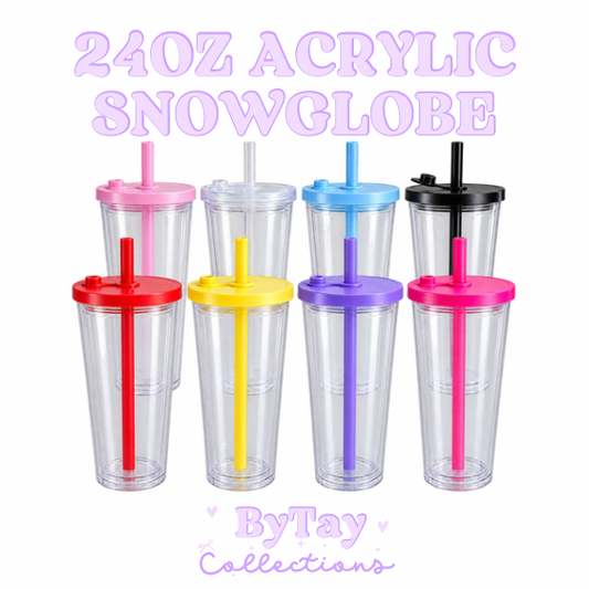 24oz Acrylic Snowglobe