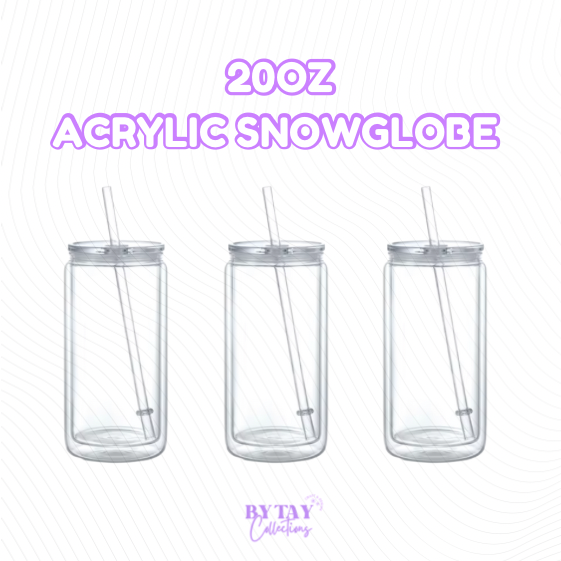 20oz Acrylic Snowglobe