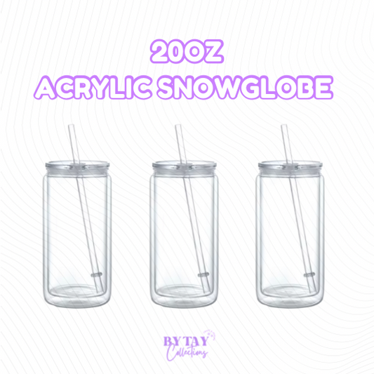 20oz Acrylic Snowglobe