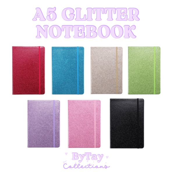 A5 Glitter Notebook