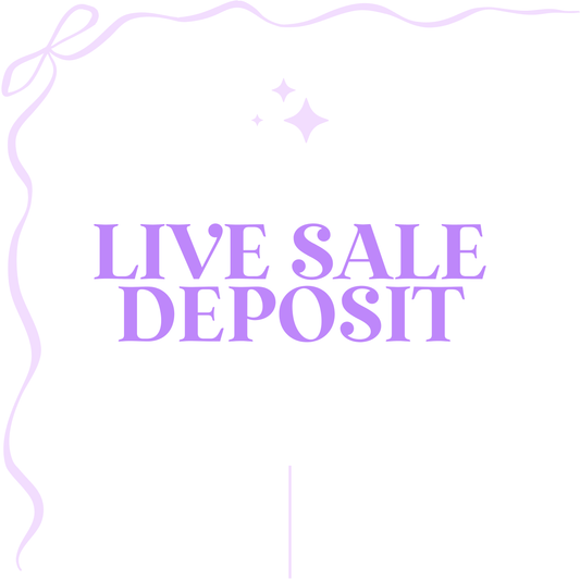 TIKTOK LIVE SALE DEPOSIT