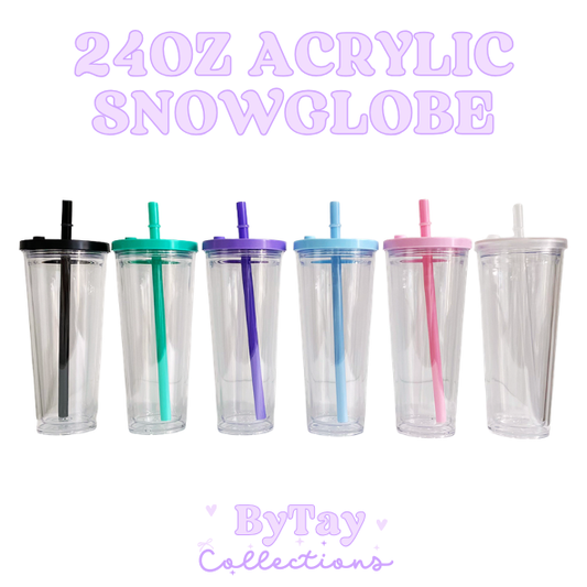 24oz Acrylic Snowglobe