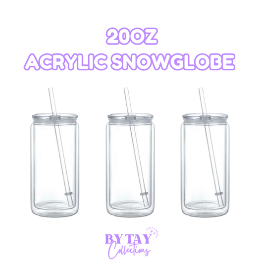 20oz Acrylic Snowglobe
