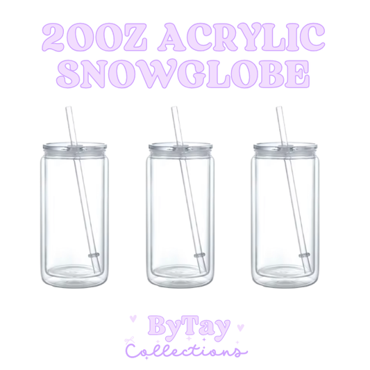 20oz Acrylic Snowglobe