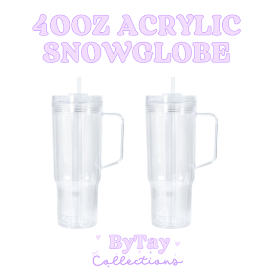 40oz Acrylic Snowglobe