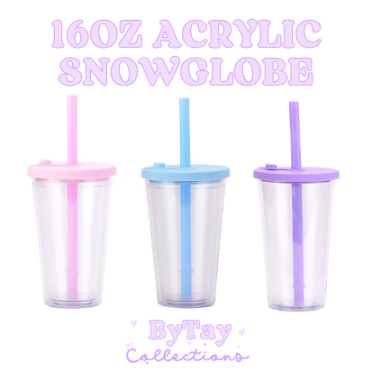 16oz Acrylic Snowglobe