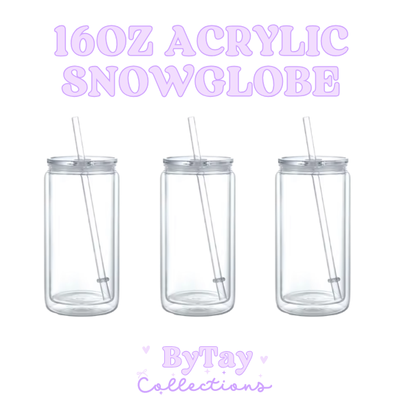 16oz Acrylic Snowglobe