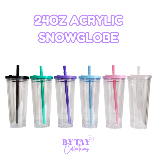 24oz Acrylic Snowglobe