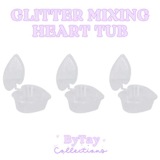 Glitter Mixing Heart Tub