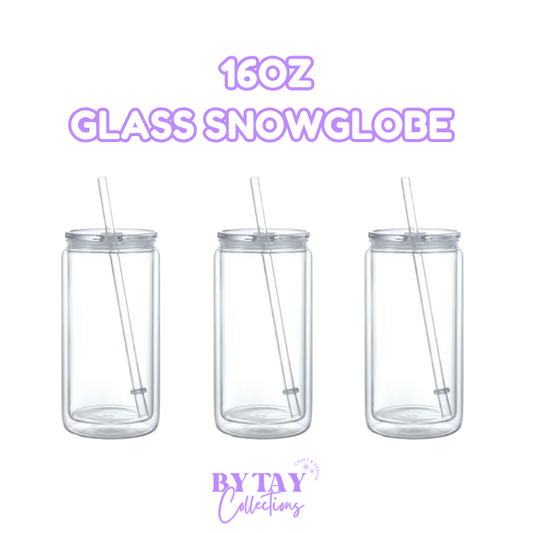 16oz Glass Snowglobe