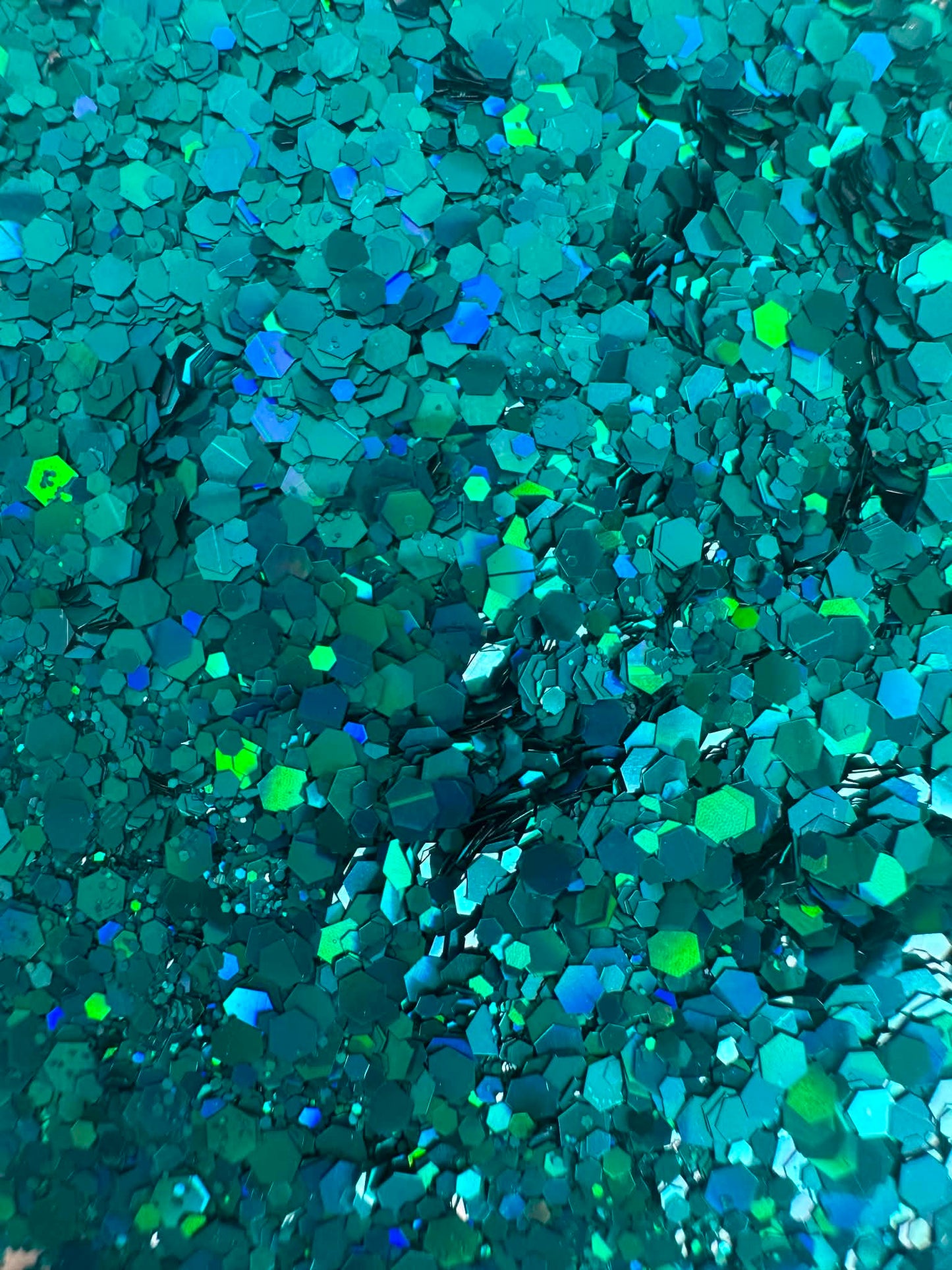 Mermaid Teal Glitter