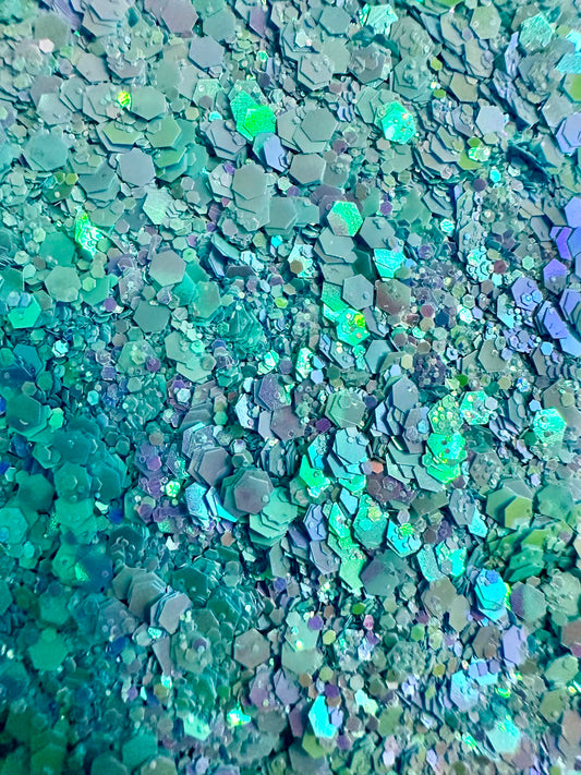 Blue Topaz Chunky Glitter