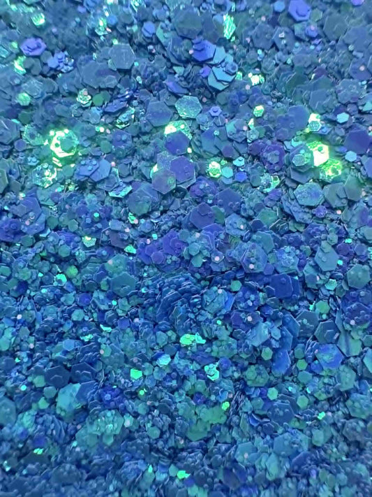 Blue Bolt Glitter