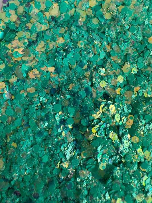 Misty Aqua Glitter