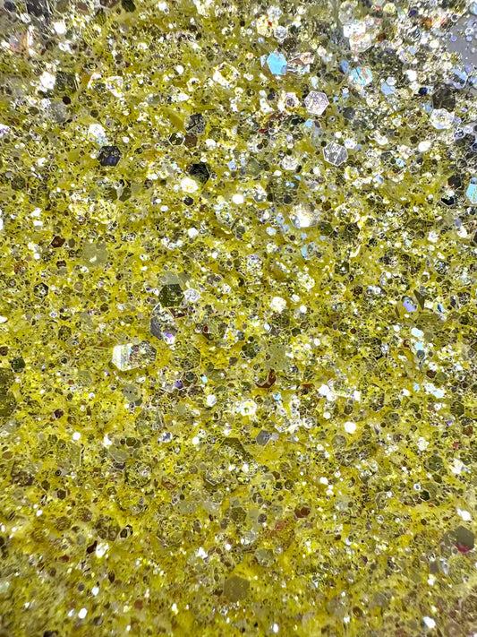 Pretty Yellow Sparkle Diamond Glitter